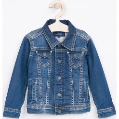 Pepe Jeans - Kurtka dziecięca New Berry 92-180 cm. Niebieskie kurtki dziewczęce Pepe Jeans, bez wzorów, z elastanu, krótkie, bez kaptura. W wyprzedaży za 159,90 zł.