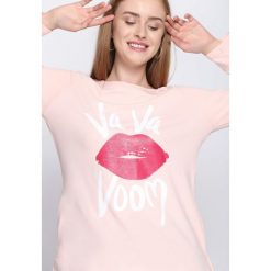 Bluzki damskie: Różowa Bluzka One Kiss