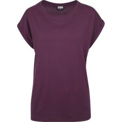 Urban Classics Ladies Extended Shoulder Tee Koszulka damska fioletowy (Plum). Fioletowe koszulki damskie marki Urban Classics, xl, bez wzorów, bez kołnierzyka, bez rękawów. Za 44,90 zł.