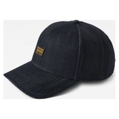 G-Star Raw - Czapka. Niebieskie czapki męskie G-Star RAW, bez wzorów, z bawełny, retro. W wyprzedaży za 139,90 zł.