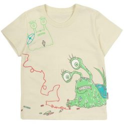 Garnamama T-Shirt Chłopięcy Snail 98, Beżowy. Brązowe t-shirty chłopięce z nadrukiem marki Garnamama, z bawełny. Za 29,00 zł.