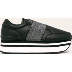 Tommy Hilfiger - Buty skórzane. Białe buty sportowe damskie TOMMY HILFIGER, bez wzorów, ze skóry, sportowe. W wyprzedaży za 359,90 zł.