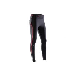 Legginsy do biegania KIPRUN COMPRESS damskie. Czarne legginsy damskie do biegania marki KALENJI, z elastanu. Za 99,99 zł.