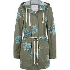 Parka z nadrukiem bonprix oliwkowy z nadrukiem. Zielone parki damskie bonprix, z nadrukiem, bez kaptura. Za 84,99 zł.