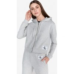 Calvin Klein Bluza Szary. Szare bluzy damskie Calvin Klein, xs, bez wzorów, z bawełny, bez rękawów, bez kaptura. Za 464,95 zł.