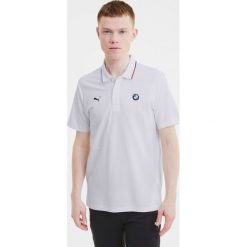 Puma BMW MMS Polo Koszulka Biały. Białe podkoszulki męskie Puma, m, z aplikacjami, z bawełny, polo, bez rękawów. Za 223,95 zł.