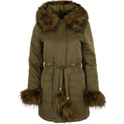 Parka Gaudi Jeans. Zielone kurtki damskie na zimę, s, bez wzorów, z jeansu. Za 289,00 zł.