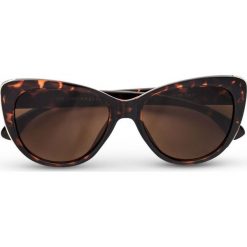 Okulary przeciwsłoneczne damskie: Okulary przeciwsłoneczne „Cateye” bonprix brązowy