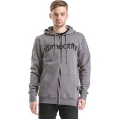 MEATFLY Bluza z kapturem Formularz B - Heather betonu (rozmiar S). Brązowe bluzy męskie Meatfly, s, z napisami, z kapturem, bez rękawów, z kapturem. W wyprzedaży za 105,00 zł.