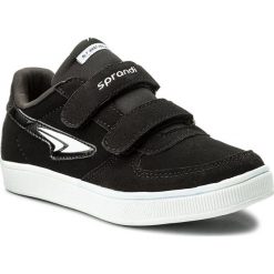 Sneakersy SPRANDI - CP40-7735J Czarny. Czarne trampki chłopięce Sprandi, bez wzorów, ze skóry ekologicznej, na rzepy. Za 69,99 zł.