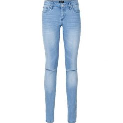 Dżinsy Skinny push up bonprix niebieski bleached. Niebieskie jeansy damskie bonprix. Za 89,99 zł.