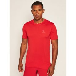 Koszulka techniczna Salomon Agile Training Tee LC1282400. Czerwone koszulki męskie Salomon, m, bez wzorów, polo, bez rękawów. Za 109,00 zł.
