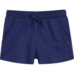 Endo - Szorty dziecięce 104-128 cm. Niebieskie spodenki dziewczęce marki Endo, bez wzorów, z bawełny, casualowe. W wyprzedaży za 19,90 zł.