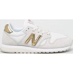 New Balance - Buty WL520GDA. Szare buty sportowe damskie New Balance, bez wzorów, ze skóry, sportowe. W wyprzedaży za 299,90 zł.