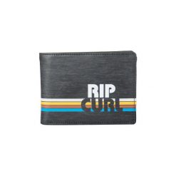 Portfele męskie: Rip Curl Portfel Męski Czarny New Pu Rockered