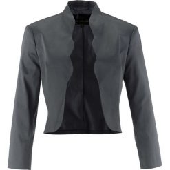 Żakiet bolerko bonprix dymny szary. Szare bolerka i narzutki damskie marki bonprix. Za 109,99 zł.