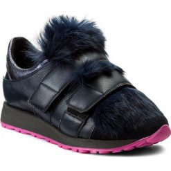 Sneakersy GINO ROSSI - Yuka DPH626-Z20-0148-5700-F 59. Niebieskie półbuty damskie Gino Rossi, bez wzorów, ze skóry, bez obcasa, na koturnie, bez zapięcia. W wyprzedaży za 299,00 zł.