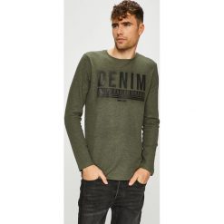 Tom Tailor Denim - Sweter. Szare swetry klasyczne męskie marki TOM TAILOR DENIM, l, z bawełny, z okrągłym kołnierzem. Za 119,90 zł.