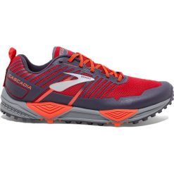 Buty Brooks Cascadia 13 M Pomarańczowo-Czerwone. Czerwone buty sportowe męskie Brooks, z materiału, z paskami, do biegania. Za 499,99 zł.