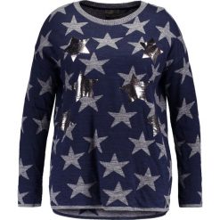Swetry klasyczne damskie: Open End STARS Sweter navy
