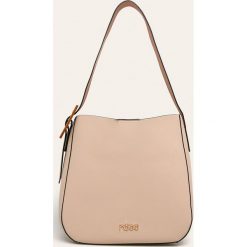 Nobo - Torebka. Brązowe torby damskie na zakupy Nobo, w paski, z poliesteru, duże, bez dodatków. W wyprzedaży za 129,90 zł.
