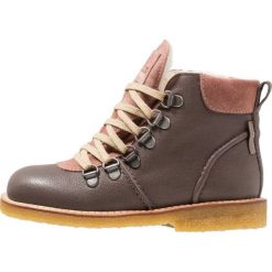 Buty zimowe damskie: ANGULUS TEX BOOT ZIP AND LACE Botki sznurowane greybrown/powder