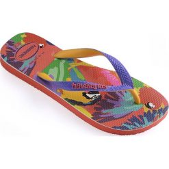 Havaianas - Japonki. Brązowe klapki damskie Havaianas, bez wzorów, z materiału, bez obcasa, na płaskiej podeszwie. W wyprzedaży za 59,90 zł.