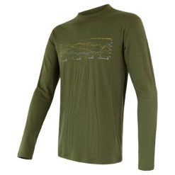 Sensor Męska Koszulka Z Długim Rękawem Merino Active Pt Track, Safari, L. Szare koszulki sportowe męskie marki Sensor, m, z nadrukiem, z wełny, z długim rękawem, outdoorowe. W wyprzedaży za 233,37 zł.