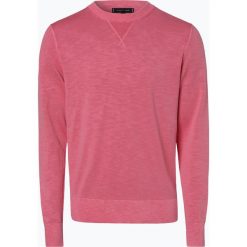 Tommy Hilfiger - Sweter męski, różowy. Różowe swetry męskie TOMMY HILFIGER, xl, bez wzorów, z bawełny, bez kołnierzyka, bez kaptura. Za 579,95 zł.