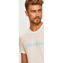 Calvin Klein Underwear - T-shirt. Białe piżamy męskie Calvin Klein Underwear, s, z nadrukiem, z bawełny, bez rękawów. W wyprzedaży za 99,90 zł.