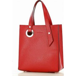 Marco mazzini designerska torebka skórzana shopper czerwona. Czerwone torby damskie na zakupy MAZZINI, w paski, ze skóry, sportowe, bez dodatków. W wyprzedaży za 279,00 zł.