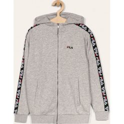 Fila - Bluza dziecięca 134-176 cm. Czarne bluzy dziewczęce Fila, z aplikacjami, z bawełny, bez rękawów, z kapturem. W wyprzedaży za 199,90 zł.