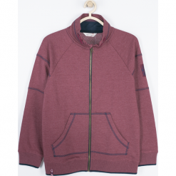 BLUZA. Czerwone bluzy chłopięce marki Music, z bawełny, z długim rękawem, długie. Za 39,90 zł.