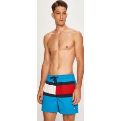 Hilfiger Denim - Kąpielówki. Niebieskie kąpielówki męskie TOMMY HILFIGER, m, bez wzorów, z poliesteru. W wyprzedaży za 259,90 zł.
