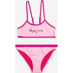 Pepe Jeans - Strój kąpielowy dziecięcy Edna 116-164 cm. Szare stroje dwuczęściowe dziewczęce marki Pepe Jeans. W wyprzedaży za 119,90 zł.
