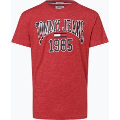 Tommy Jeans - T-shirt męski, czerwony. Czerwone t-shirty męskie marki Tommy Jeans, m, z napisami, z jeansu. Za 139,95 zł.