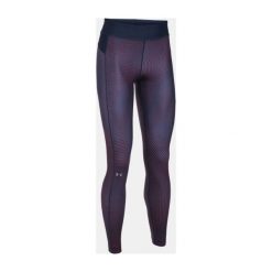 Legginsy sportowe damskie: Under Armour Legginsy damskie HG Armour Printed fioletowe r. XS (1297911 411)