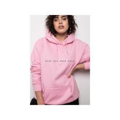 Wish You Were Here Pink Hoodie. Różowe bluzy męskie Rest_factory, s, bez wzorów, z bawełny, z kapturem, bez rękawów, z kapturem. Za 159,20 zł.