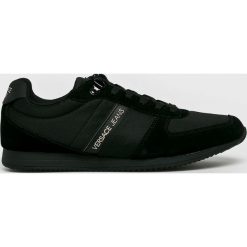 Versace Jeans - Buty. Czarne buty sportowe męskie Versace Jeans, z jeansu, na sznurówki. W wyprzedaży za 419,90 zł.