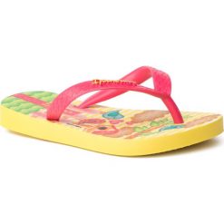Japonki IPANEMA - Classic VII Kids 82536 Yellow/Pink 20748. Różowe sandały dziewczęce Ipanema, z tworzywa sztucznego, bez zapięcia. W wyprzedaży za 49,99 zł.