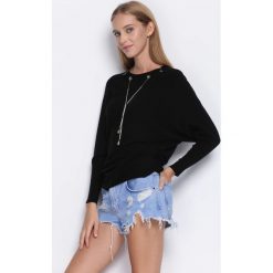 Czarny Sweter Next Breath. Czarne swetry klasyczne damskie Born2be, l, z okrągłym kołnierzem. Za 69,99 zł.