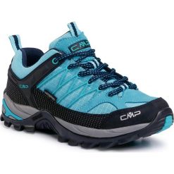 Trekkingi CMP - Rigel Low Wmn Trekking Shoe Wp 3Q54456 Giada/Ceramic 08LE. Niebieskie trapery damskie CMP, z tworzywa sztucznego, bez obcasa, bez zapięcia. Za 359,00 zł.