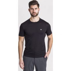 T-SHIRT 2-PACK Emporio Armani. Czarne t-shirty męskie Emporio Armani, xs, z aplikacjami, z bawełny, z okrągłym kołnierzem. Za 449,00 zł.