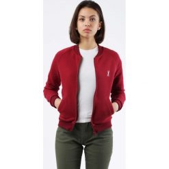 "Bomber" Damski Bordo "White". Białe bluzy damskie Edward Orlovski, s, bez wzorów, bez rękawów, bez kaptura. Za 120,00 zł.