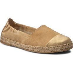 Tomsy damskie: Espadryle BALDACCINI – 945000-J Złoto Brokat/Beż Zamsz