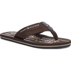 Klapki męskie: Japonki TOMMY HILFIGER – Smart Th Beach Sandal FM0FM01371 Coffee Bean 212