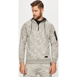 Brave Soul - Bluza. Szare bluzy męskie Brave Soul, s, bez wzorów, z bawełny, z kapturem, bez rękawów, z kapturem. Za 99,90 zł.