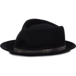Kapelusz LIU JO - Cappello Con Passam 369057 T0300 Nero 22222. Czarne kapelusze damskie z wełny. W wyprzedaży za 259,00 zł.