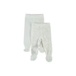 Name it Uni Spodnie 2 szt. Ufo bright white. Białe spodnie chłopięce marki Name it, z bawełny. Za 70,42 zł.