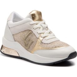 Sneakersy LIU JO - Karlie 12 B19007 TX032 White 01111. Żółte półbuty damskie Liu Jo, z zamszu. Za 689,00 zł.